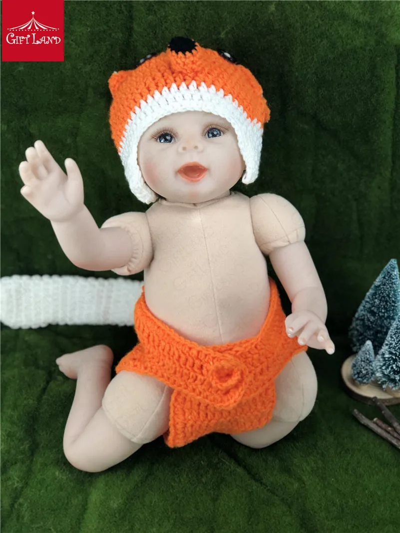 

47CM Cloth Body Reborn Baby Dolls Victoria Bonecas Bebe Reborn Toddler Lifelike Doll Smiling Angel With Hands Open Fashion Gifts