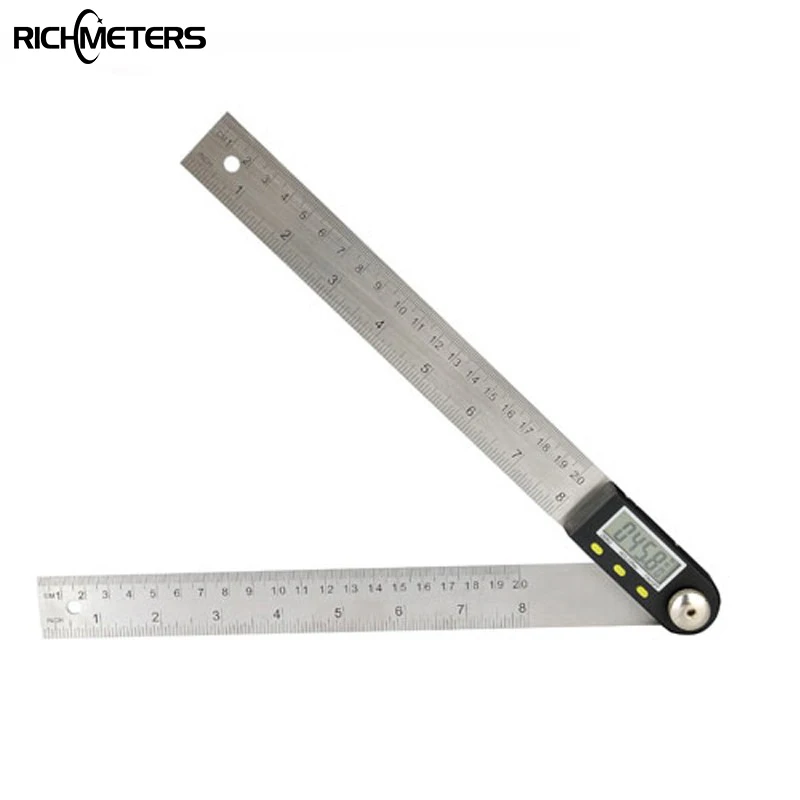 

200mm Digital Protractor Inclinometer Goniometer Level Measuring Tool Electronic Angle Gauge Stainless Steel Angle Ruler
