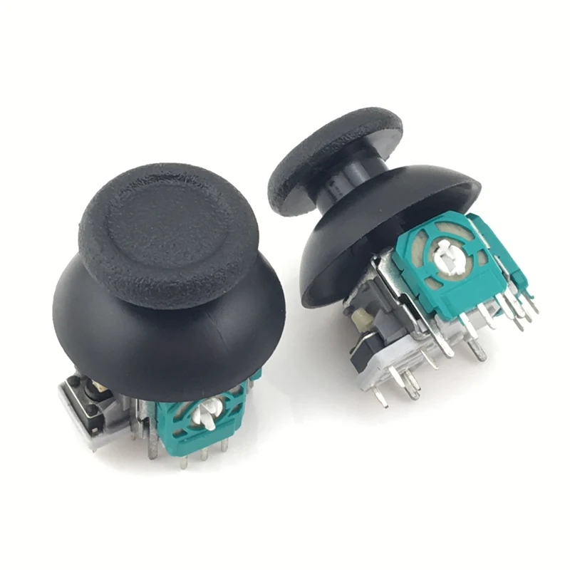 

2 pcs Analog Stick Potentiometer + 2 x Black thumbsticks for Playstation 4 ps4 Controller Analog Sensor Module Repair Part