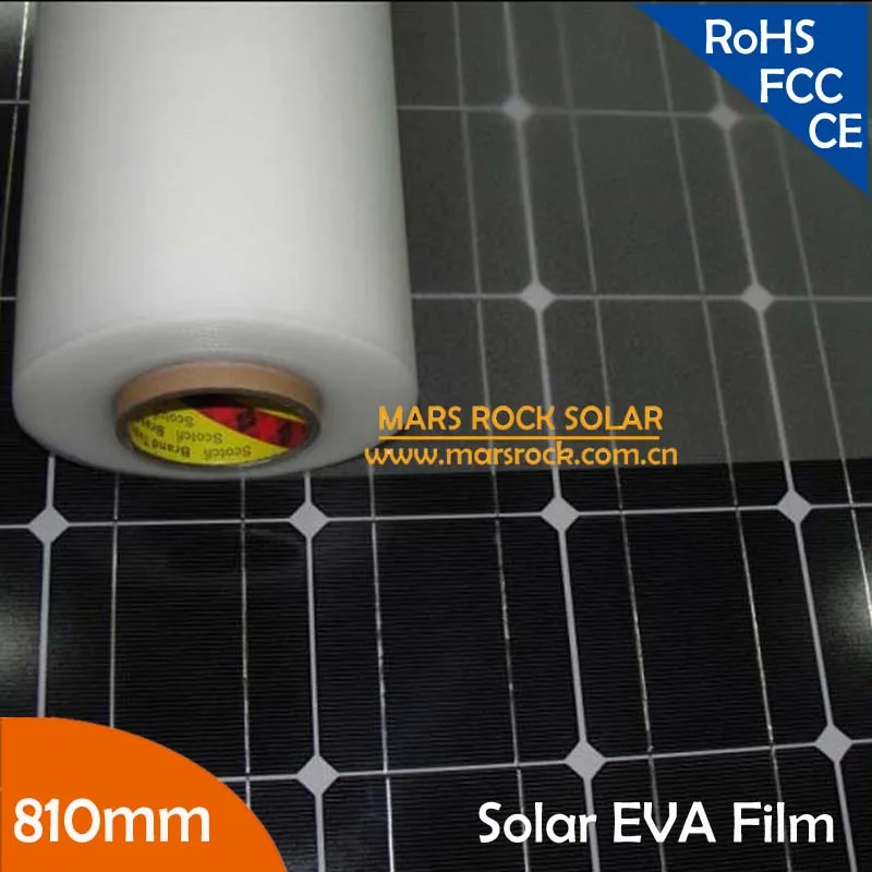 

810mm width Solar EVA Film for solar cell encapsulation with TUV certification under cost price PROMOTION!!!