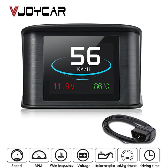 ESAMACT Automobile Trip On-board Computer Car Digital GPS OBD2 OBD Driving Computer Display Speedometer Temperature Gauge Hud