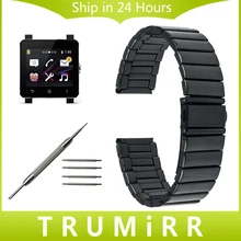 24mm Stainless Steel Watchband for Sony font b Smartwatch b font 2 SW2 Replacement Watch Band
