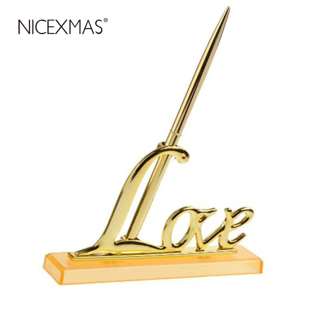 For Party Wedding Reception Guest Book Signing Pen Holder Stand Decor Pen