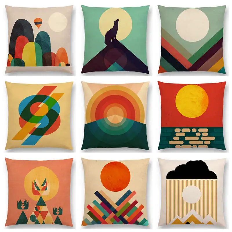 Чехол для диванной подушки с геометрическим узором|cushion cover|cushion cover patternpattern cushion