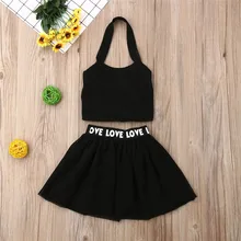 От 1 до 6 лет, комплекты одежды для маленьких девочек топы без рукавов, подтяжки-сеточки+ юбки-пачки летняя повседневная одежда детская одежда