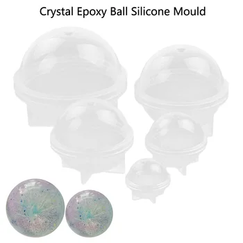 

5 Sizes New High Quality DIY Sphere Ball Silicone Mold for DIY cake jewelry Resin Craft moldes decorating