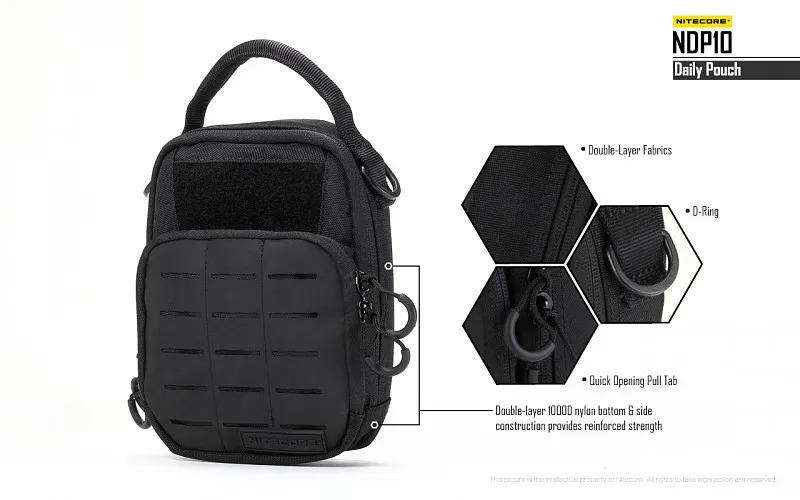 NITECORE NDP10 NDP20 к повседневной одежде многофункциональные сумки для путешествий зарядное устройство Nitecore ежедневная Сумка для ношения каждый день и коротких поездок