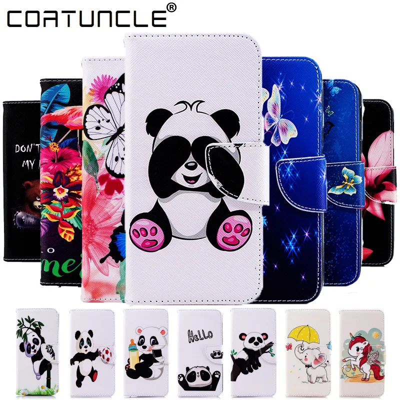 

For Coque Nokia 3.2 Case, Leather Case For Fundas Nokia 3.2 Case For Nokia 3.2 Cover Elephant owl Flip wallet Stand Phone Cases