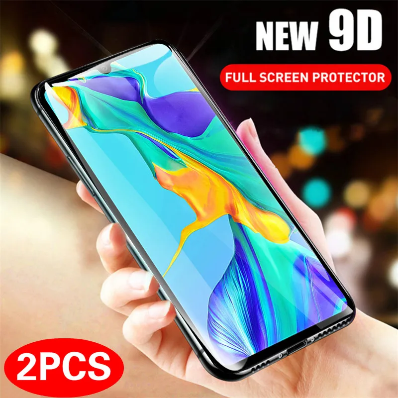 

2PCS 9D Screen Protector for Huawei P30 Lite Tempered Glass for Huawei P20 P10 Mate30 Mate20 Lite Pro Cover Film Protective Film