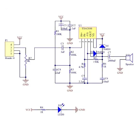 TDA2030A  power supply 6 -12V Single amplifier Board module