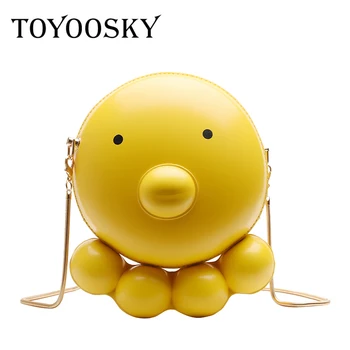 

TOYOOSKY Cute Women Shoulder Crossbody Bag Ladies Octopus Shape Kids Girls Mobile Coin Purse New Fashion Messenger Bag For Women