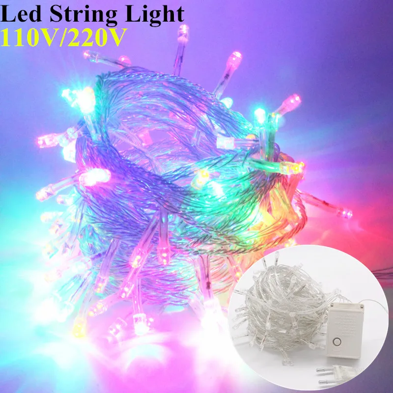 Lighting Strings Garland AC220V110V 10M100 led 20M30M50MChristmas Holiday Wedding Party ...