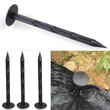 10 шт Черный Пластиковый Солнцезащитный блок противомоскитные сетки мульчирующая плёнка мульчирующая гвоздь садовые колышек 15 см