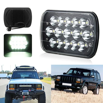 

1pcs 7x6 LED Headlights Sealed Beam for Car Pickup Truck Headlamp Top Quality