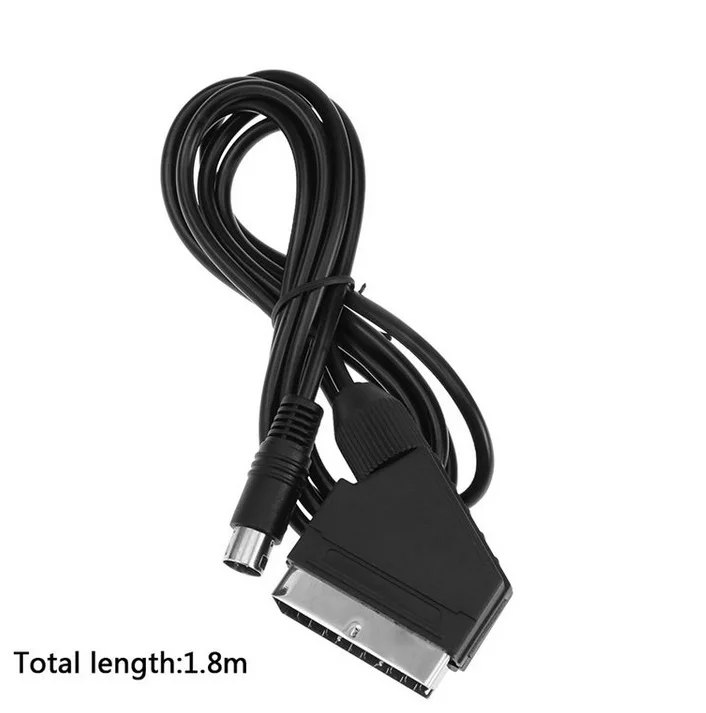 Кабель адаптер Bitfunx для игровой консоли SEGA MD2 1 8 м RGB/RGBS SCART 9 pin V Pin /C Pin|Запасные