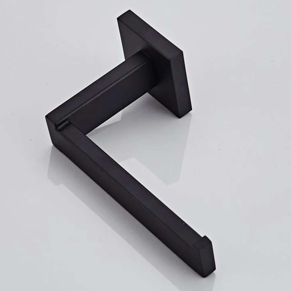 

Stainless Steel Roll Paper Holder Household Tissure Shelf Rack Wall Mounted Bathroom Retro Hotel Toilet Towel Bracket Black