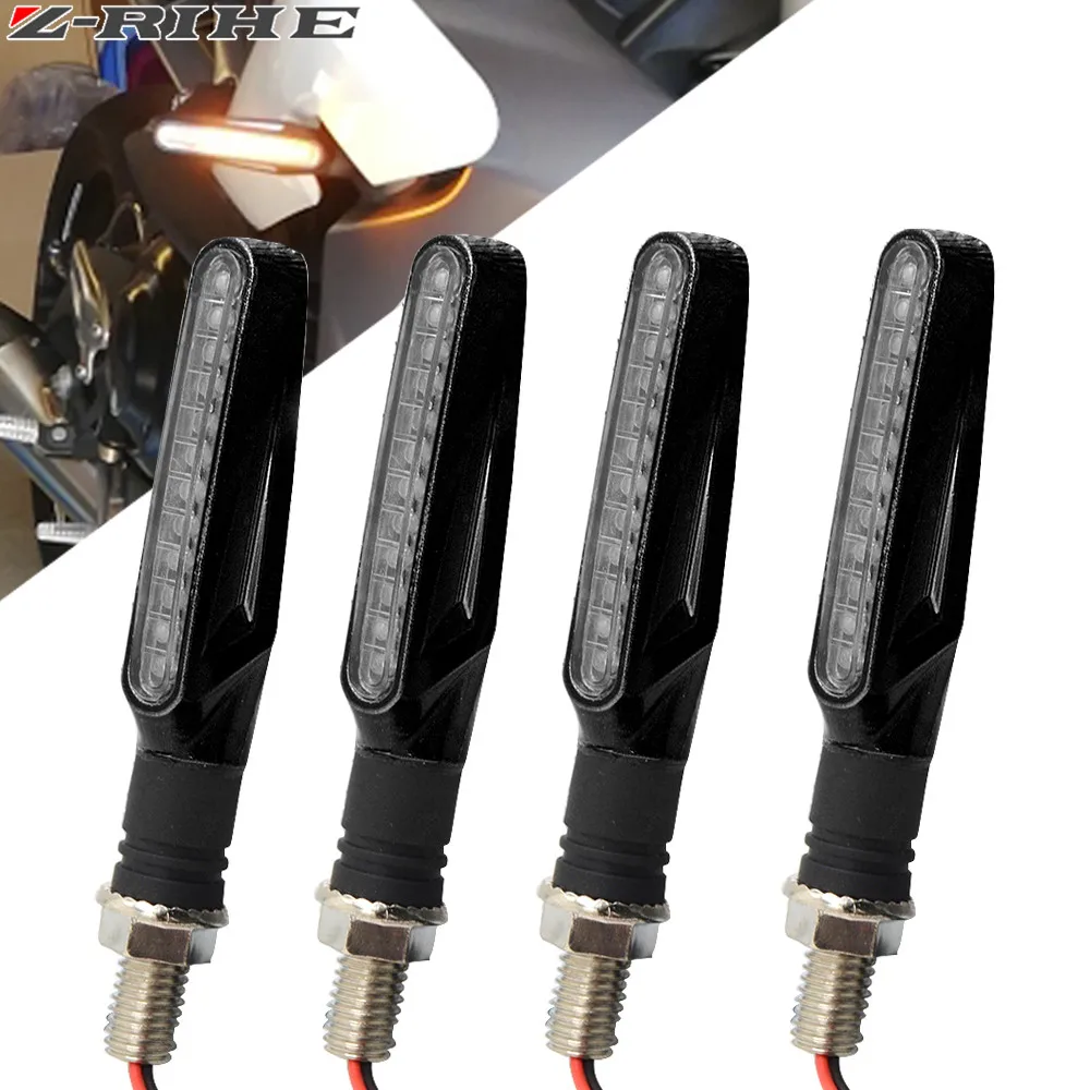 

2018 Universal Motorcycle LED Turn Signal Indicators Light Amber Blinker Light 12V 2W 14 led Motorbike Lamp Super Bright