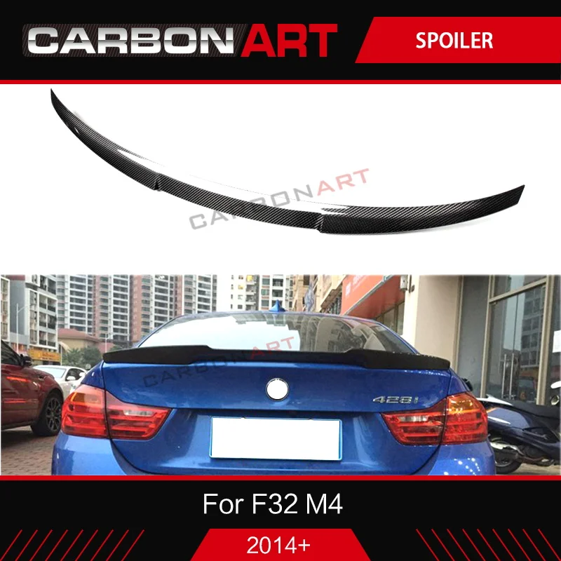 Для BMW F32 корпус из углеродного волокна спойлер губы 4 серии 420i 428i 430i 2 двери купе углеродного волокна задний M4 Стиль