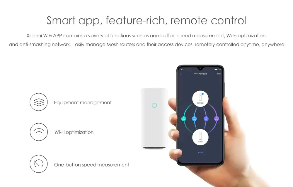 Original Xiaomi Mi WiFi Router Mesh Version 2.4GHz 5GHz High speed 4 core CPU 256MB Gigabit power Max 3 Repeater Smart Network (15)