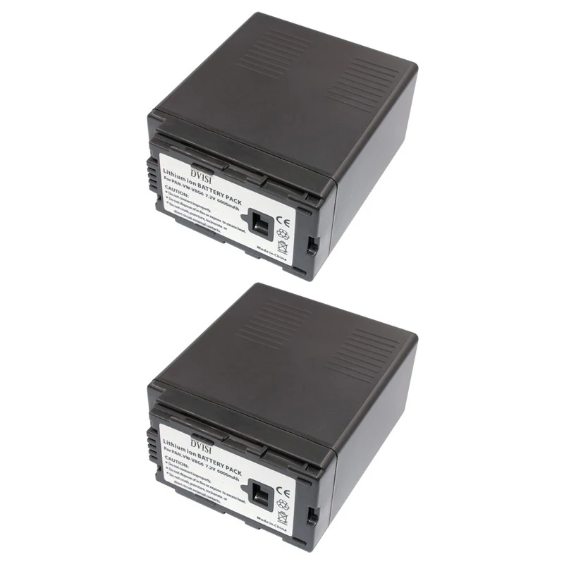 Аккумуляторная литий ионная батарея VW VBG6 VWVBG6 7 2 в 6000 мАч 4 шт.|camera battery|battery for