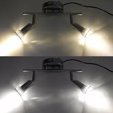 Внутрений потолочный прожектор 2 огни современный подвесной светильник в декоративной лампы GU10 вращающийся 9 Вт светодиодные прожекторы Освещение в помещении