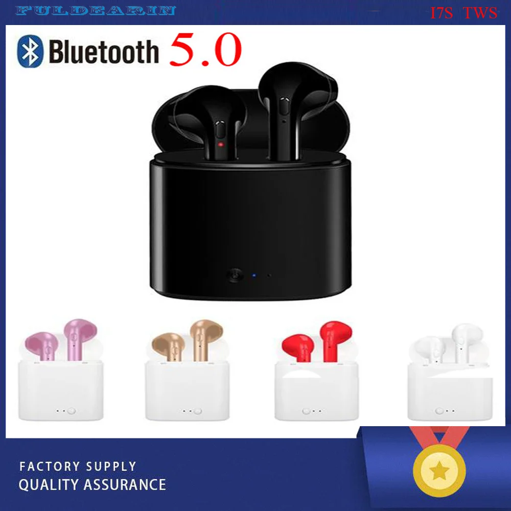 Лучшее качество I7S TWS беспроводные наушники в ухо Bluetooth гарнитура с микрофоном для
