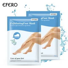 4 шт. efero для пилинг ступней обновления ног маска для ухода за кожей гладкой масажная, для отшелушивания, удалить омертвевшие чешуйки кожи средство по уходу ног носки для педикюра