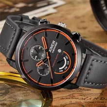 2017 NEW Watch Men Relogio Masculin Vintage Classic Mens Waterproof Date Leather Strap Sport Quartz Army Watch #0322