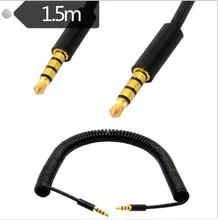 4-level spring telescopic audio male to male line spiral car AUX audio cable DC3.5 male to male 1.5 m stereo headphone cable 4-level spring telescopic audio male to male line spiral car AUX audio cable DC3.5 male to male 1.5 m stereo headphone cable