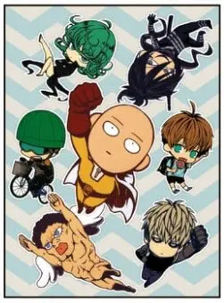 Аниме One Punch Man Saitama Genos &amp Natsuno Himiko высококачественный глянцевый ламинированный