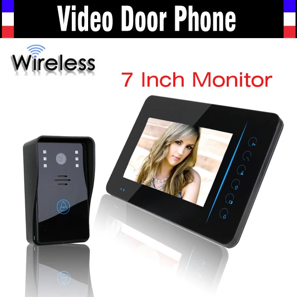 Wireless Video Intercom Door Phone System 7 Inch IR Night Vision Video Doorbell Camera Waterproof 1 Camera 1 Monitors Kits Wireless Video Intercom Door Phone System 7 Inch IR Night Vision Video Doorbell Camera Waterproof 1 Camera 1 Monitors Kits
