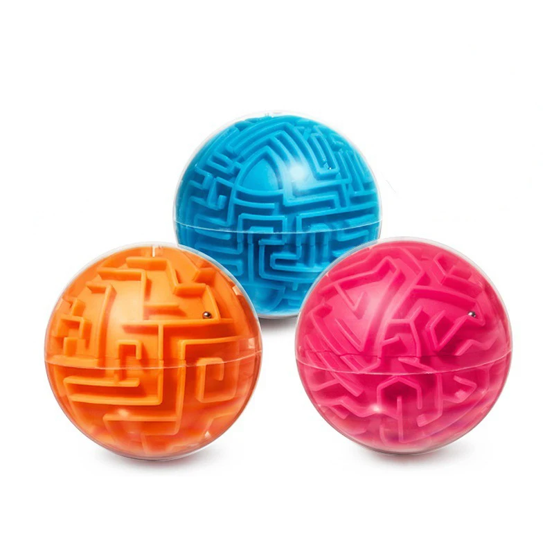 

3D Spherical Magic Maze Ball 3 levels Intellect Rolling Ball Track Puzzle Game Children IQ Balance Training Toys Gift for Kid