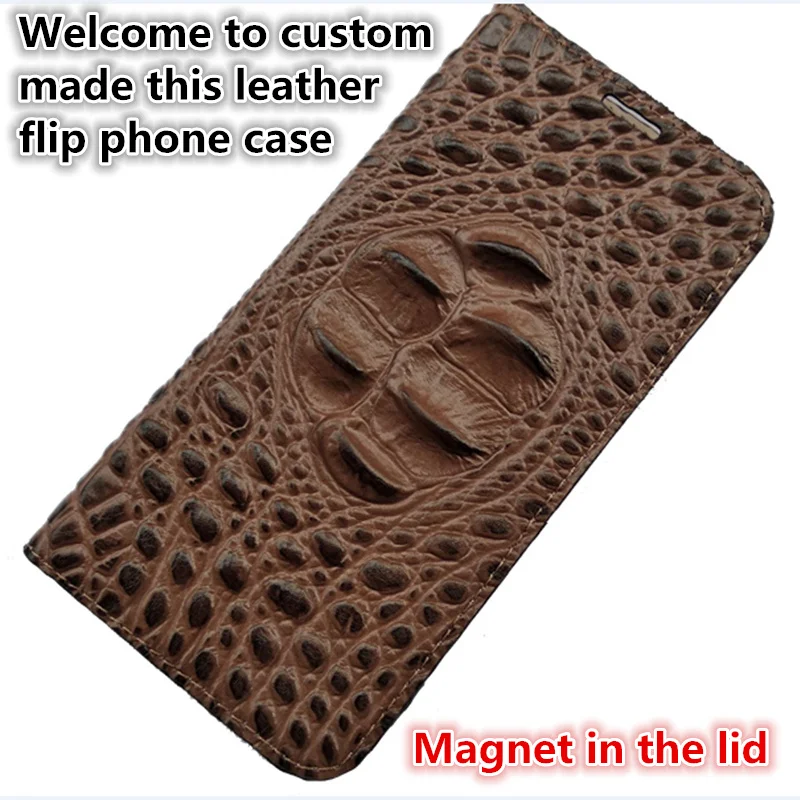 

NC05 genuine leather phone cover for OPPO Reno(6.4') phone case for OPPO Reno flip cover free shipping