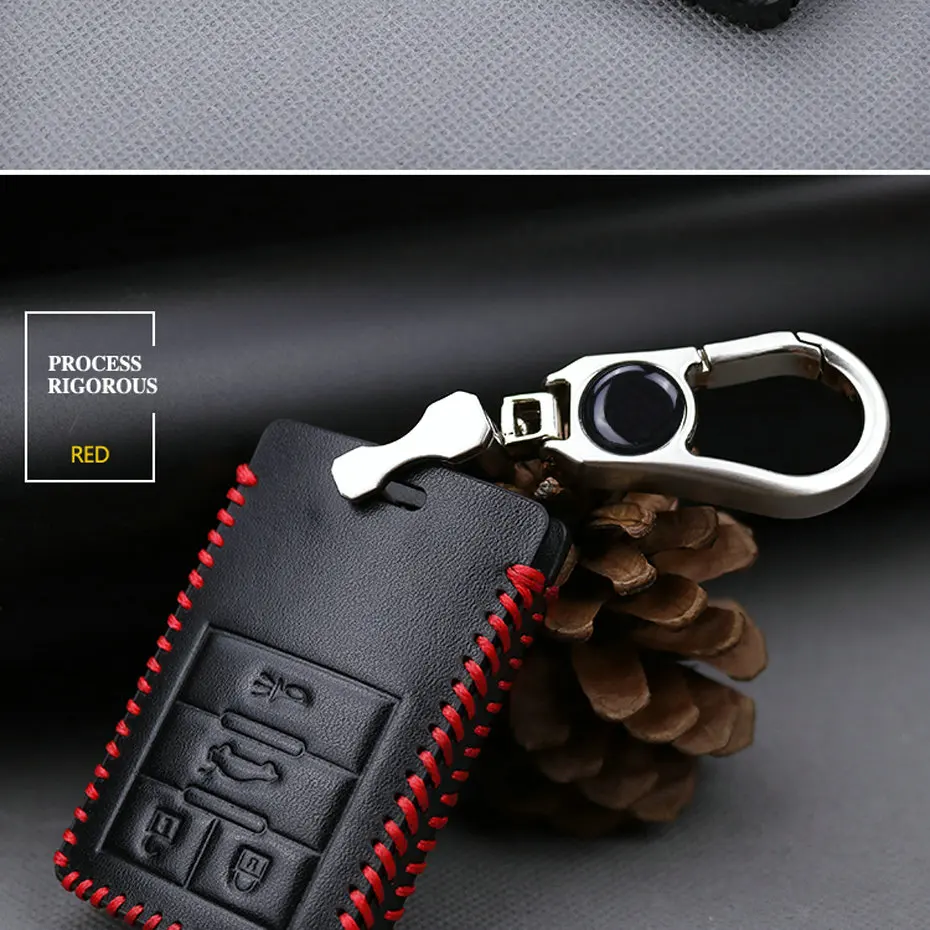 Metal Keychain Car Key Case For Cadillac (11)