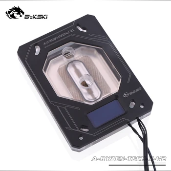 

Bykski CPU Water Block for AM3/AM4,X399 ,Processor water cooler,with temperature display screen ,A-RYZEN-TECH-X-V2