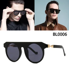 JackJad 2019, moda Future Concept BL0006, gafas De Sol Estilo Vintage, gafas De Sol redondas planas clásicas De marca, gafas De Sol