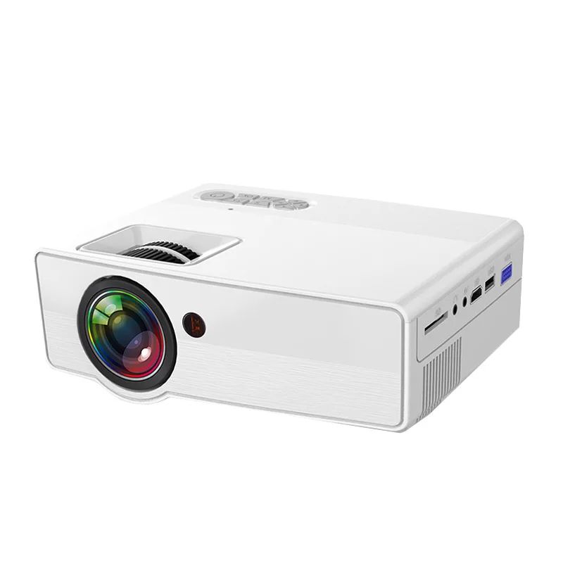 White M450 Led Wi-Fi Портативный дома Театр Hd умный мини-проектор с 4 дюйма 3D ЖК Tft опции проводной синхронизации Дисплей для Iphone Ipad - Цвет: White