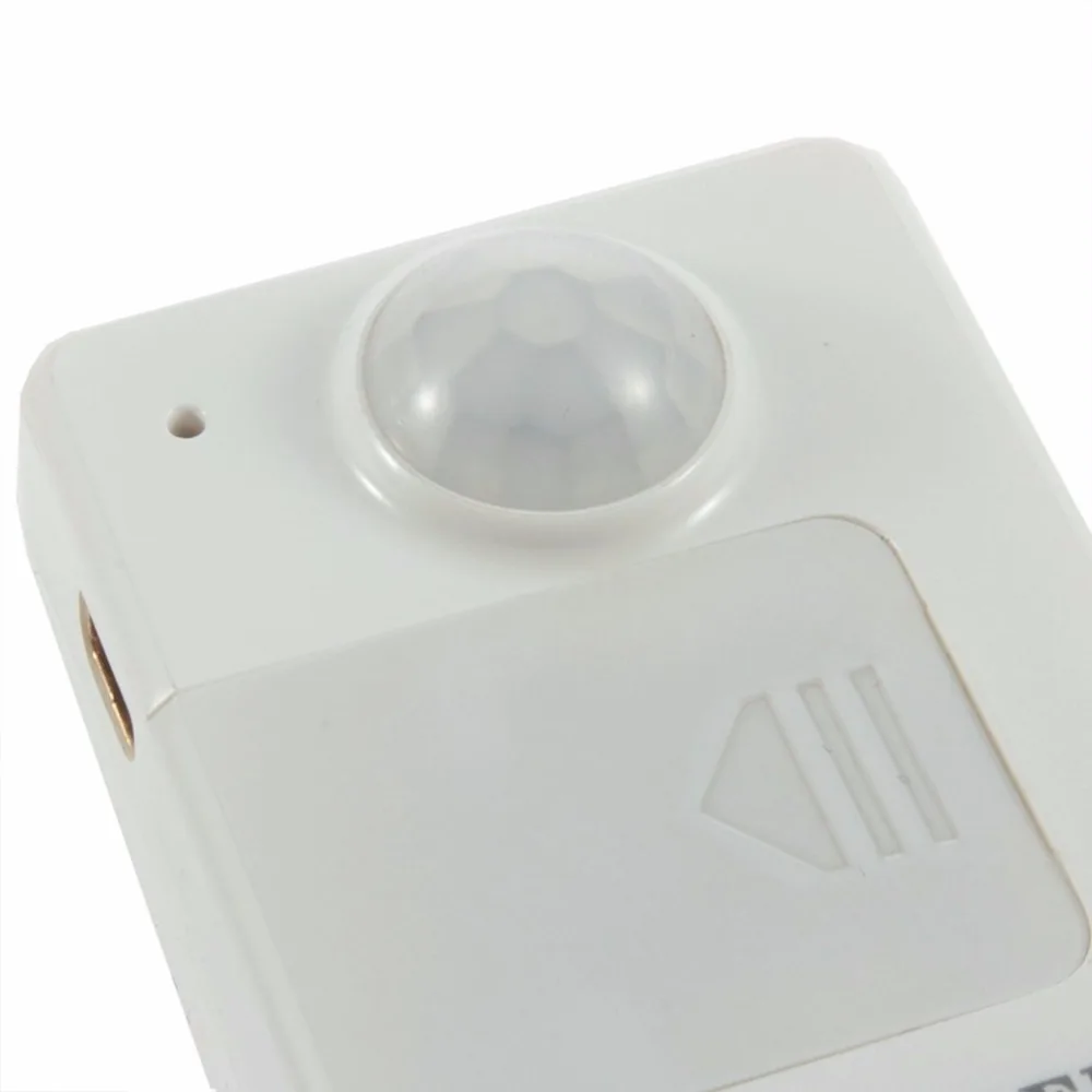 Горячая белый Противоугонный детектор движения Мини PIR датчик оповещения Инфракрасный, GSM беспроводной сигнал тревоги монитор обнаружения движения ЕС штекер
