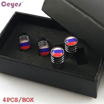 

Car-Styling Tire Valve Caps Case For BMW M E39 E36 E60 E90 E3A4 E46 F30 F10 F20 X5 E53 E34 X1 X5 Russian Flag Emblem Car Styling