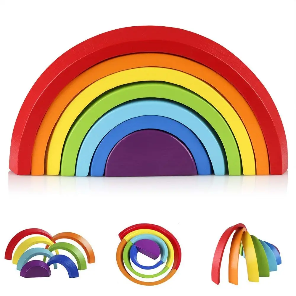Juego De Apilamiento De Colores – Torre Gigante De 40 Anillos, Rompecabezas De Madera Con Mecanismo Sacudir Para Reiniciar, Portátil, Ideal Para Viajes Y Concentración