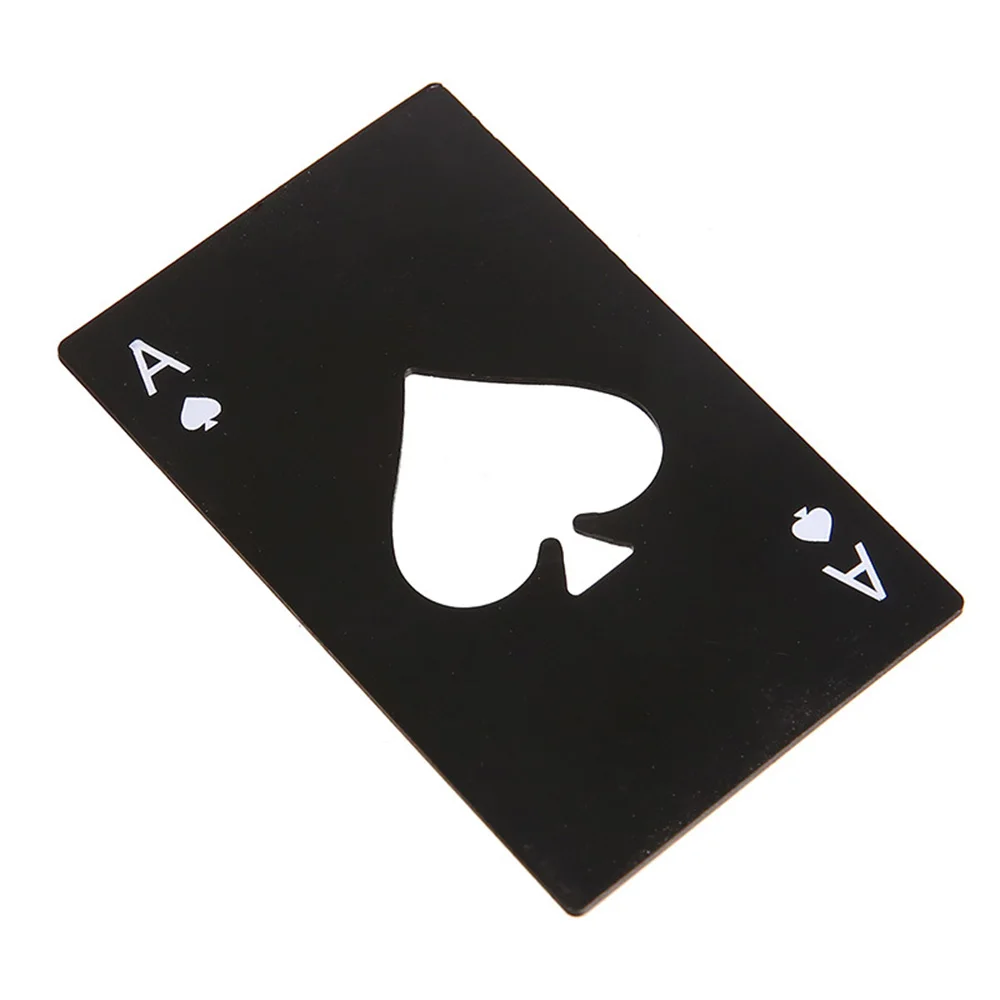 1pcs Personalized Stainless Steel Black Poker Card Wine Opener Creative Beer Bottle Opener Household Kitchen Tool Bar Tool 1pcs Personalized Stainless Steel Black Poker Card Wine Opener Creative Beer Bottle Opener Household Kitchen Tool Bar Tool