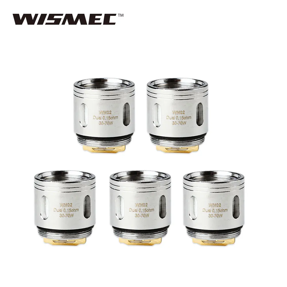 

10pcs Original WISMEC Gnome Atomizer Head WM Coil Head Core 0.4ohm WM01/0.15ohm WM02/0.2ohm WM03 Coil for Gnome Tank E-cig Coil