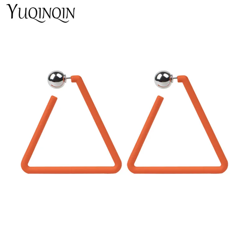 

Big Acrylic Resin Fashion Long Dangling Drop Earrings for Women Large Geometric Triangle Dangle Earring for Girls Party Jewelry