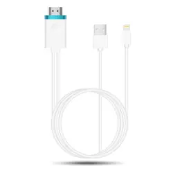 USB к HDMI цифровой av-кабель для телефона планшета на большой экран кабель ТВ АВ адаптер 1080 P HD шнур видео фильм поставки для iPhone X 8