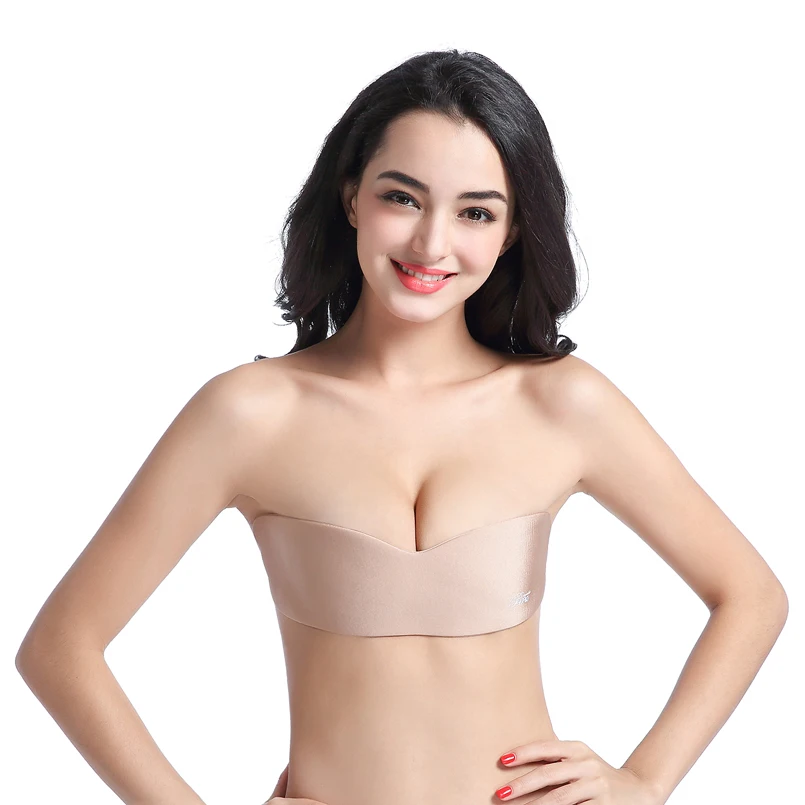 2pcs/set Push Up Strapless Adhesive Bras for Women Sexy Silicone