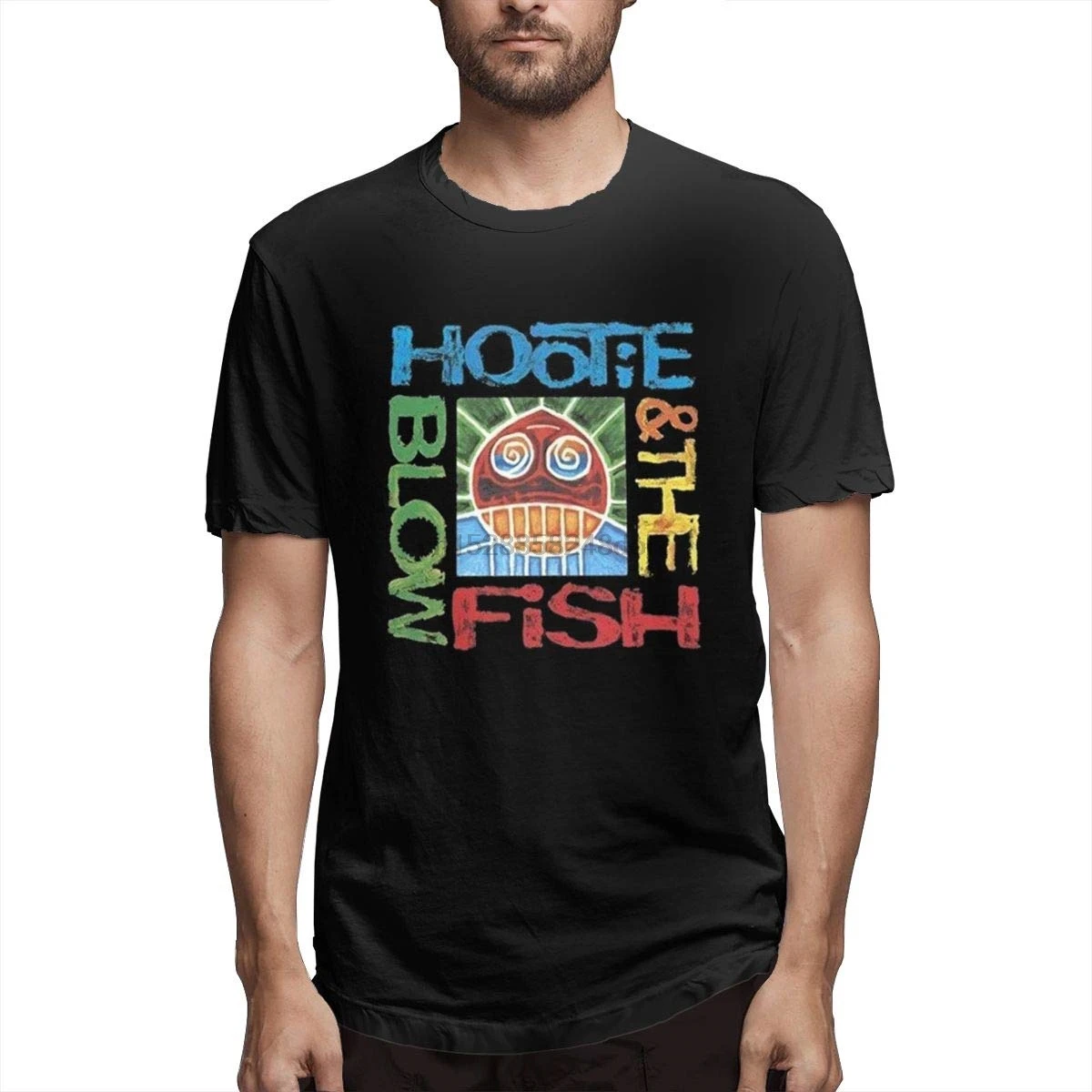 Ретро Hootie-The-Blowfish Винтажная Футболка (2) | Мужская одежда