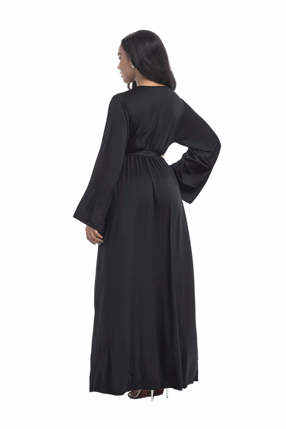 С v-образной горловиной и длинными рукавами вечернее платье для беременных Для женщин элегантная одежда Беременность леди Vestidos беременных Костюмы