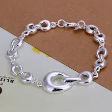 Fina del verano del estilo de plata chapada pulsera 925-sterling-silver joyería herradura pulseras de cadena para mujeres hombres SB292