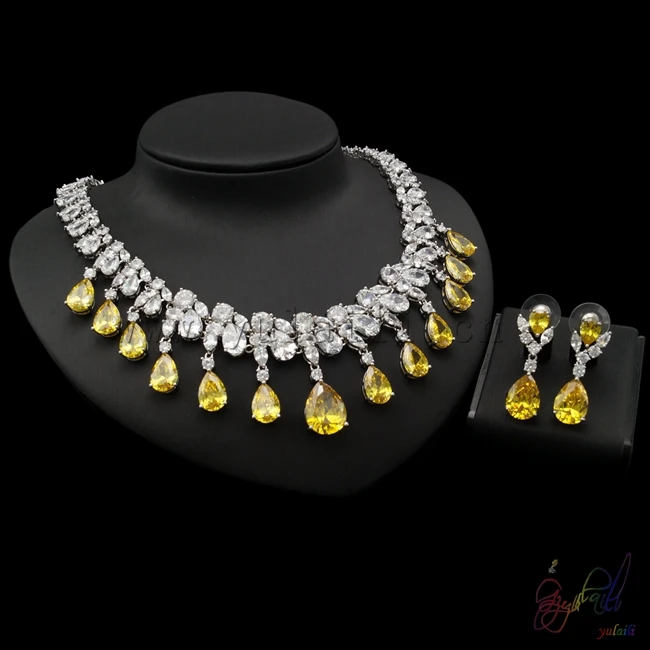  Beautiful multi stone Jewelry set from Guangzhou Yulaili company