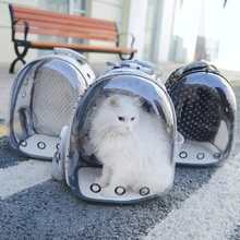 Дышащая маленькая Сумка переноска для домашних животных портативный рюкзак для путешествий для домашних животных собака кошка пространство прозрачная переносная клетка рюкзак для кошек